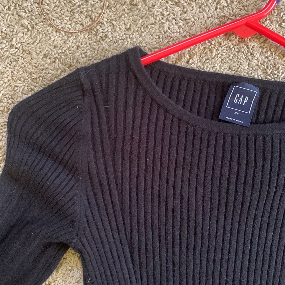 Long sleeved black dress. Gap size xs - Picture 2 of 4